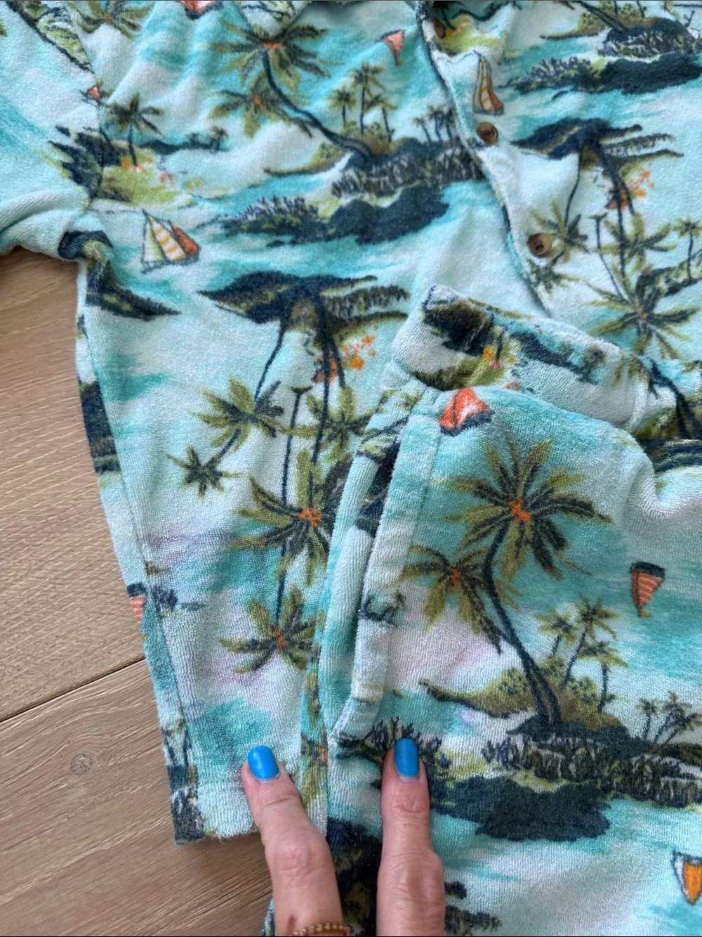 Old Navy kids terry cloth tropical set